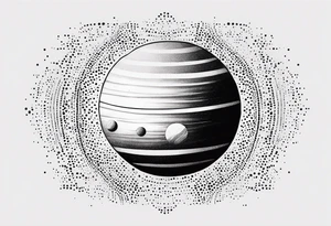 simple jupiter tattoo design tattoo idea