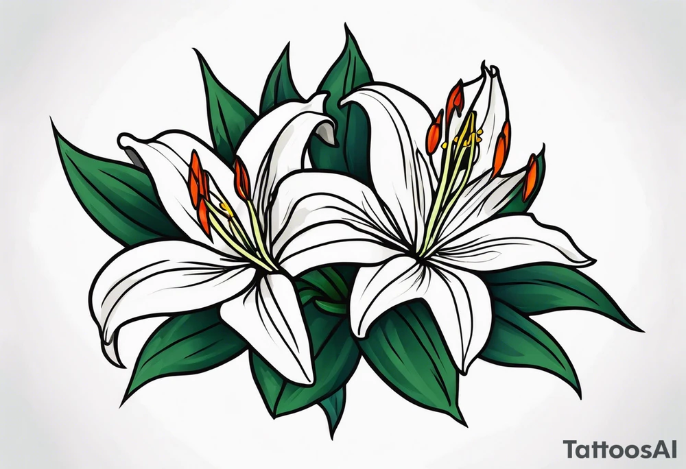 Lillies tattoo idea