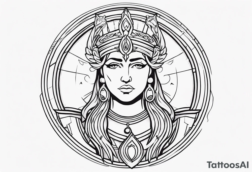 Athena tattoo idea