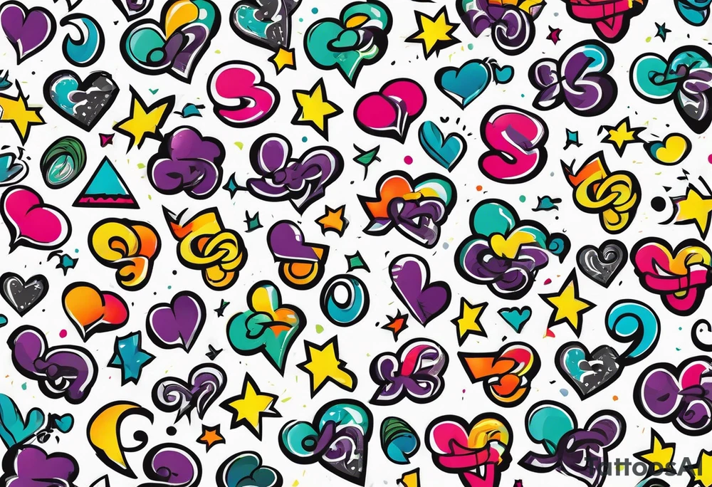Dollar signs tattoo idea