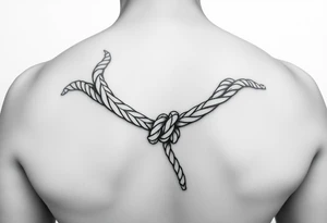 bdsm submissive bound by rope tattoo idea
