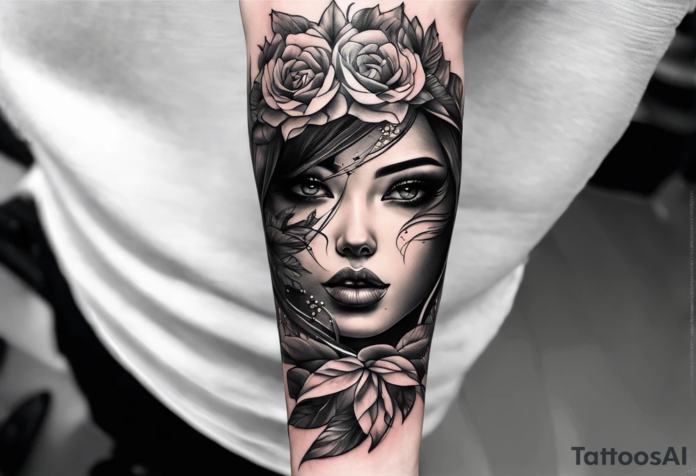 forearm has to involve June birth year and a eye tattoo idea