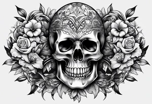 realistic skulls tattoo idea