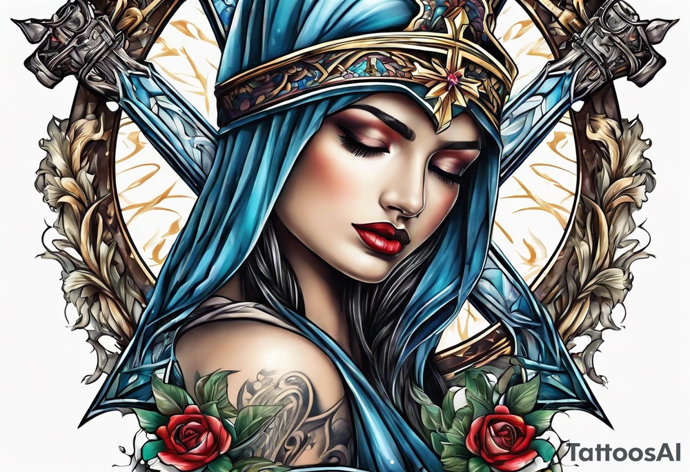 taking up your cross tattoo idea