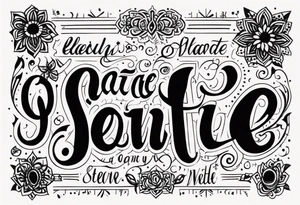 beaulah smith 25/05/70 25/05/10 tattoo idea