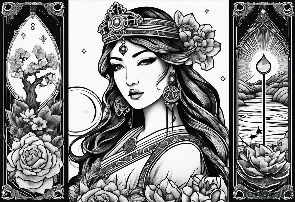 tarot card tattoo idea