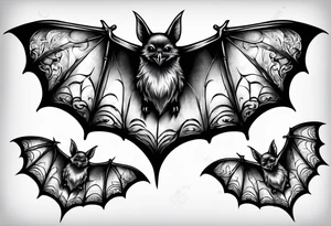3 bats tattoo idea