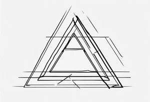 simple triangle tattoo idea