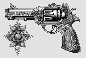 Flintlock pistol tattoo idea