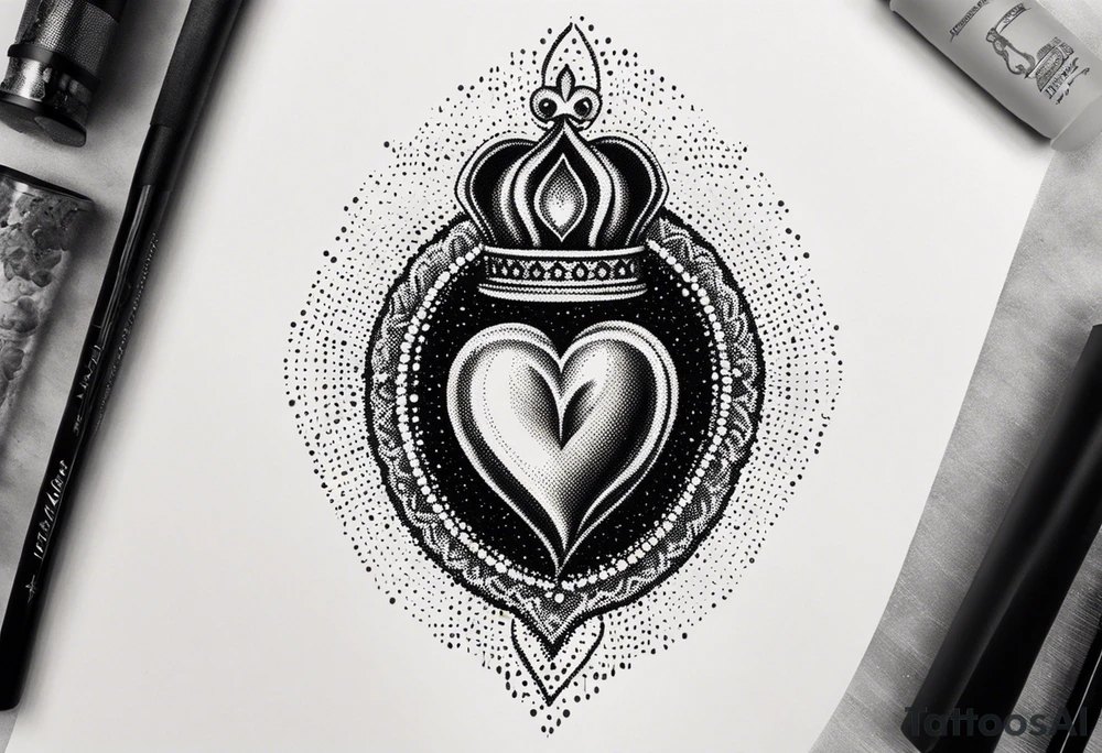 sacred heart tattoo idea