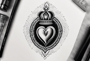 sacred heart tattoo idea