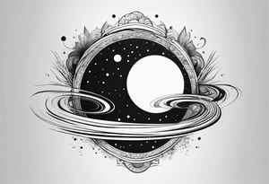 Planet symboling ease of moving from one part to another. tattoo idea