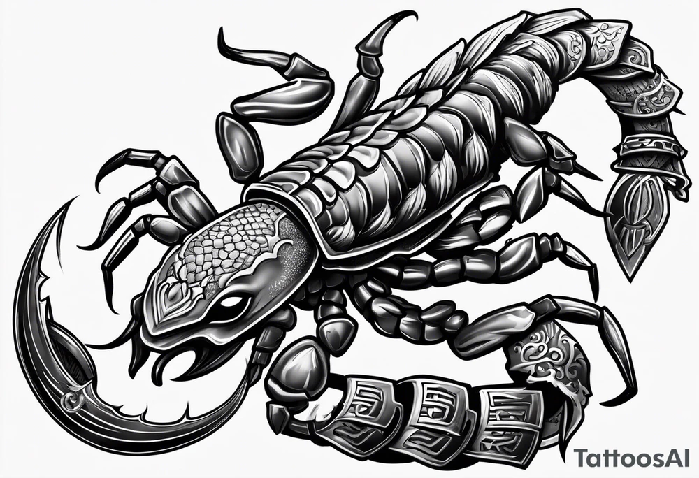 Angry scorpion tattoo idea