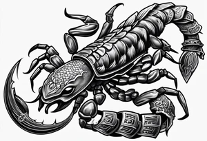 Angry scorpion tattoo idea