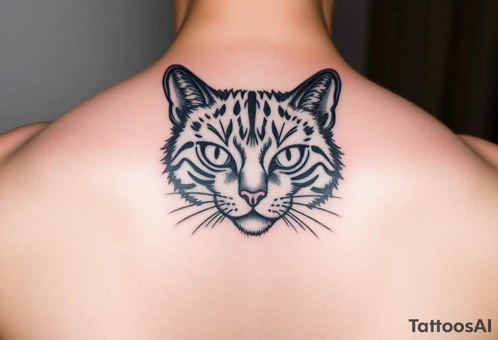 black cat tattoo idea