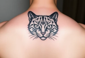 black cat tattoo idea