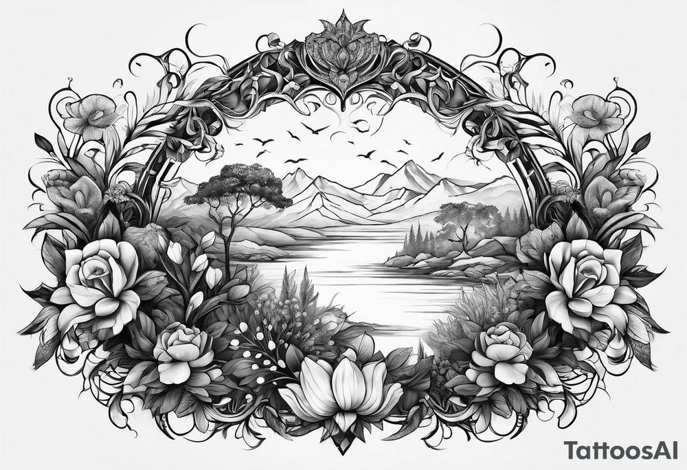 concept design, nature, no animals or flowers tattoo idea concept design, nature, no animals or flowers tattoo idea
