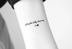 Lyrics from 'getting older' by billie eilish: "cant shake the feeling that im just bad at healing, and maybe thats the reason every sentence sounds rehearsed" And billie eilish logo and semi colon tattoo idea