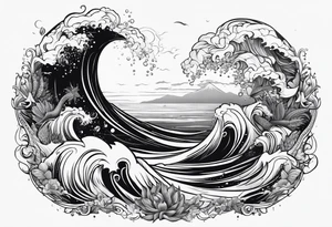 Ocean tattoo idea
