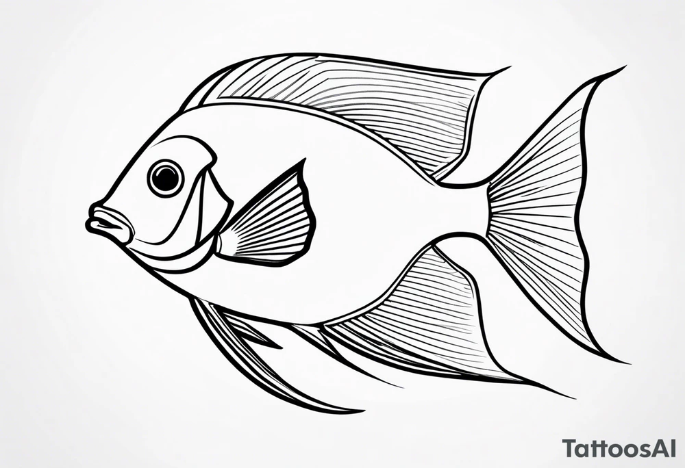 Angelfish tattoo idea