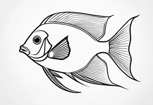 Angelfish tattoo idea