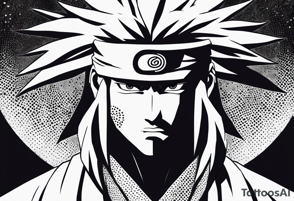 Sage mode jiraiya from the anime naruto tattoo idea