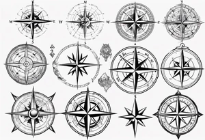 wonderlust compass tattoo idea