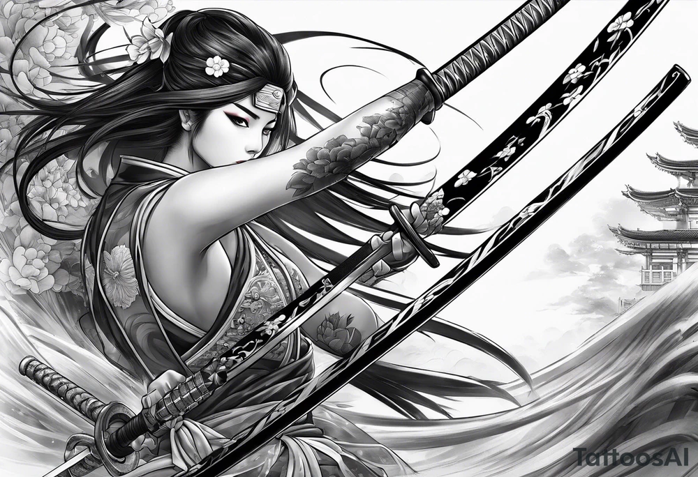 katana tattoo idea
