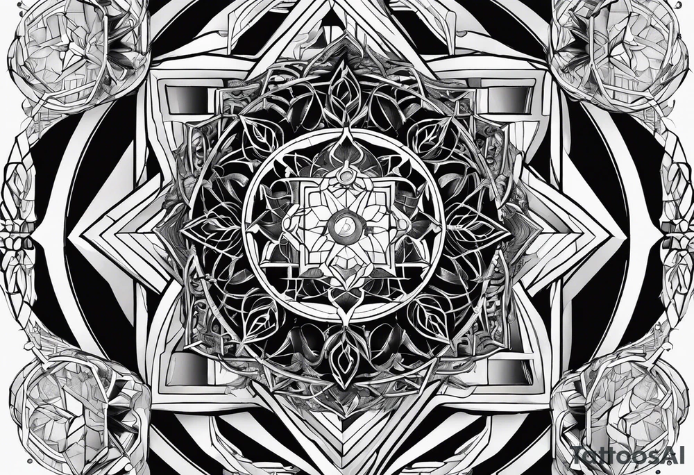 Metatron's cube, toroid tattoo idea