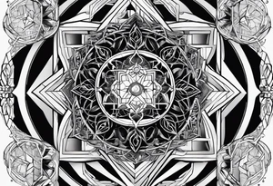 Metatron's cube, toroid tattoo idea