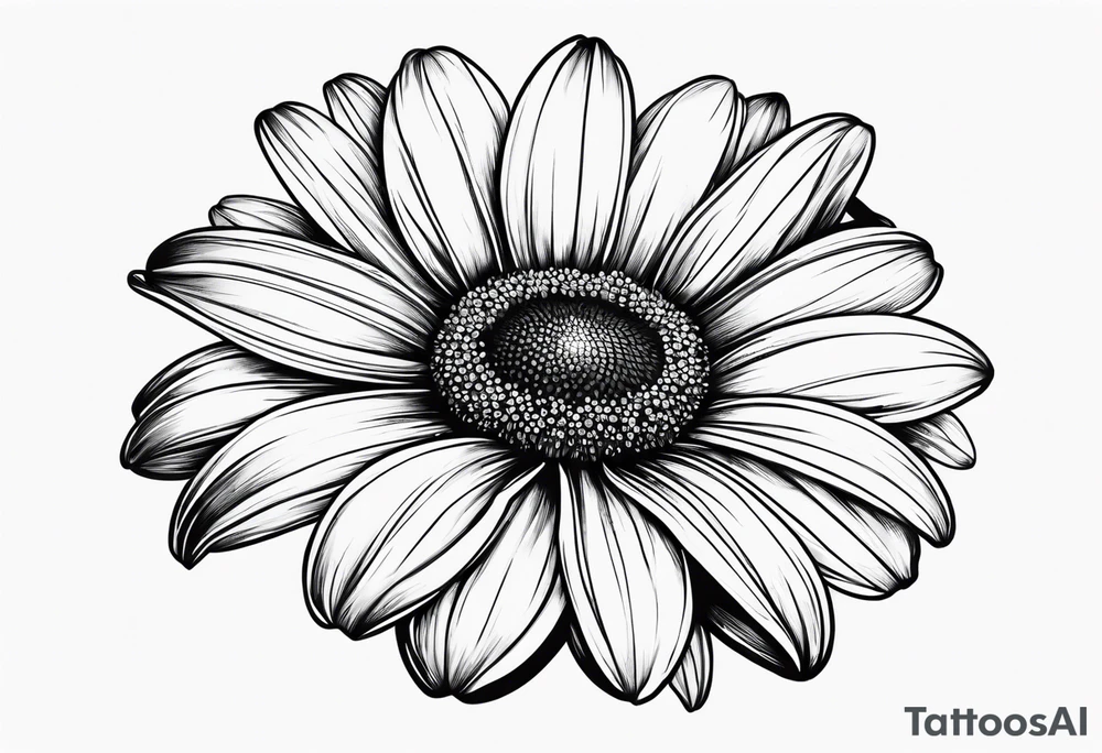 daisy semi colon tattoo idea