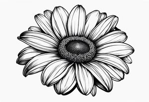 daisy semi colon tattoo idea