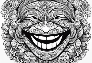 smile tattoo idea