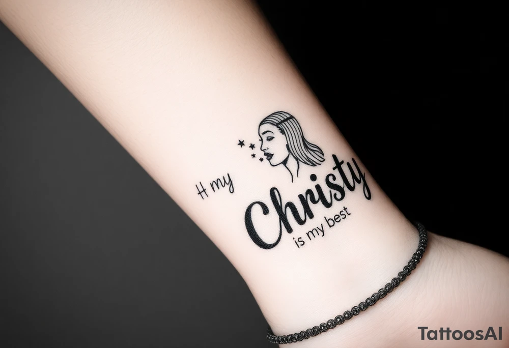 my sister is my best friend "Christy" tattoo idea