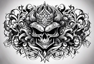 Graffiti art of the name Evil Jaga tattoo idea
