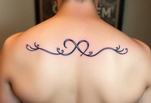 American traditional infinite love with color tattoo idea