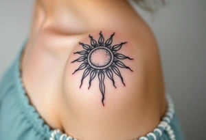 The sun cascading tattoo idea