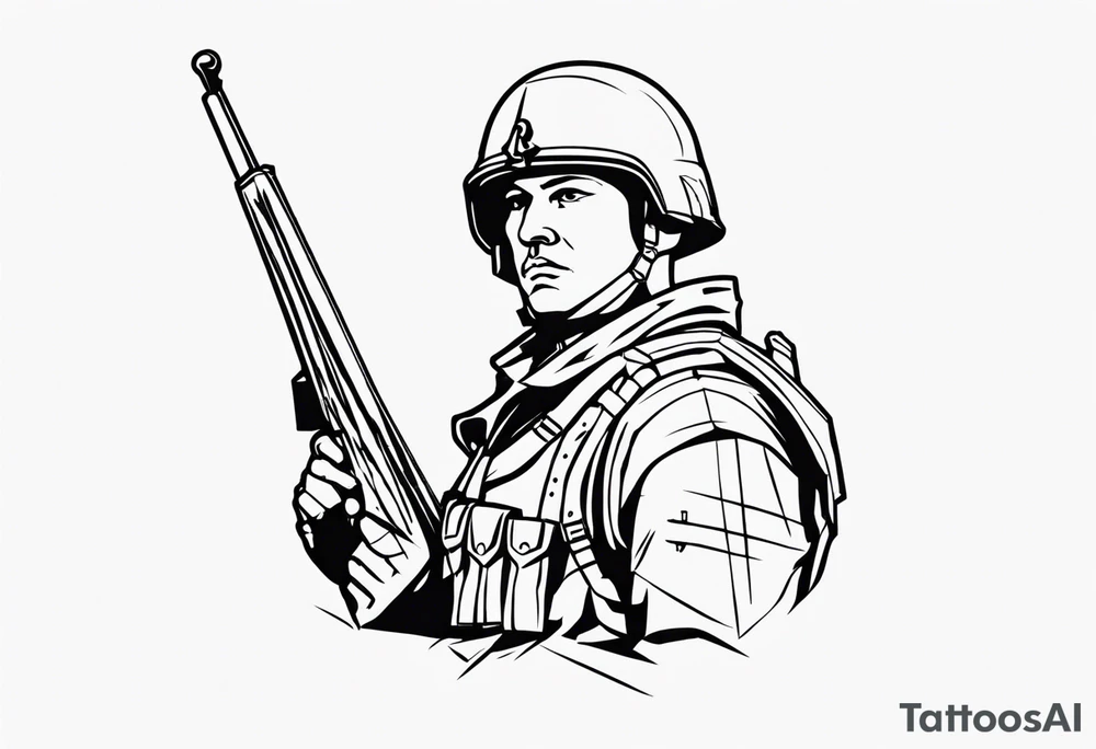 Lithuanian soldier tattoo idea