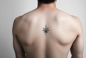 Simple minimalist feminine tattoo small line art on arm tattoo idea