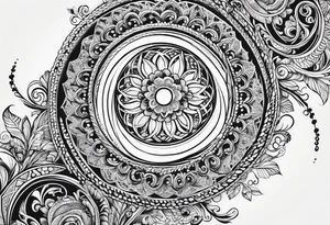Swirls and whirls of lace covering fingers and forearm tattoo idea