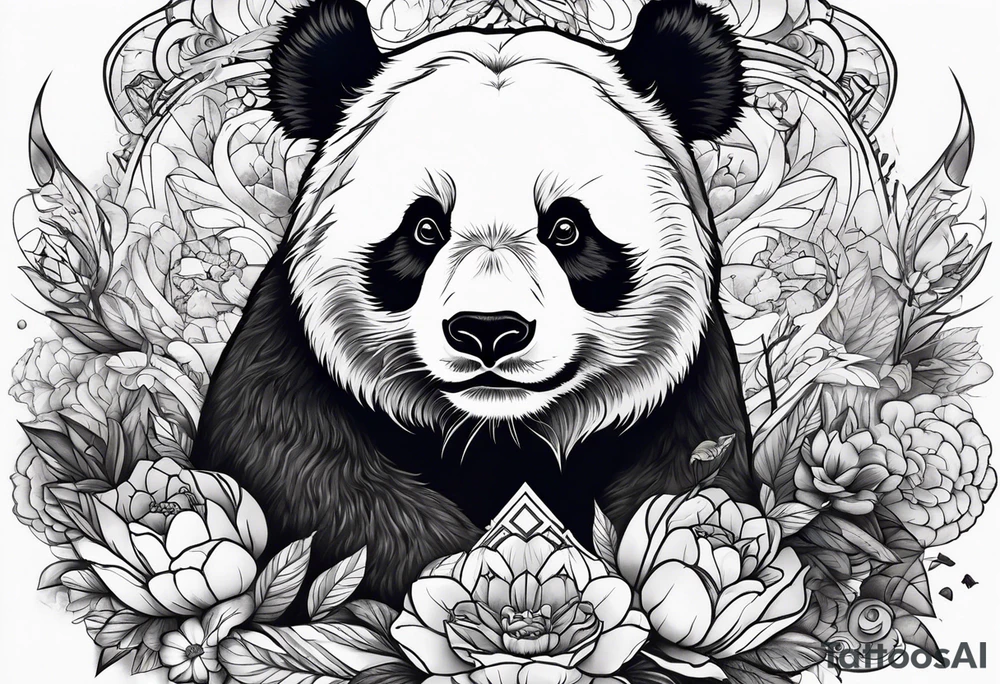Panda tattoo idea