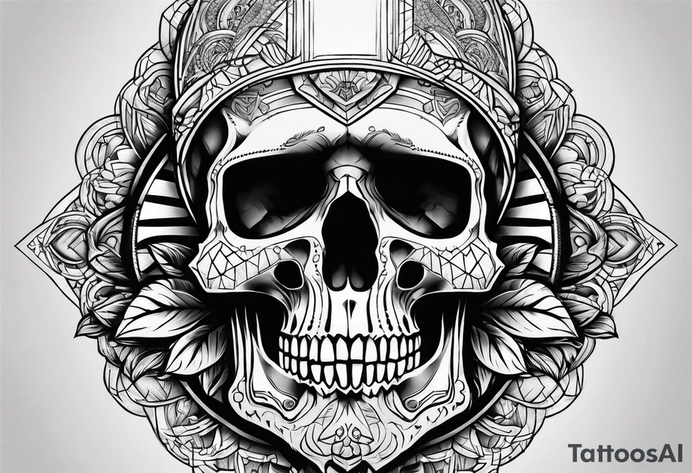 Piret skull tattoo idea