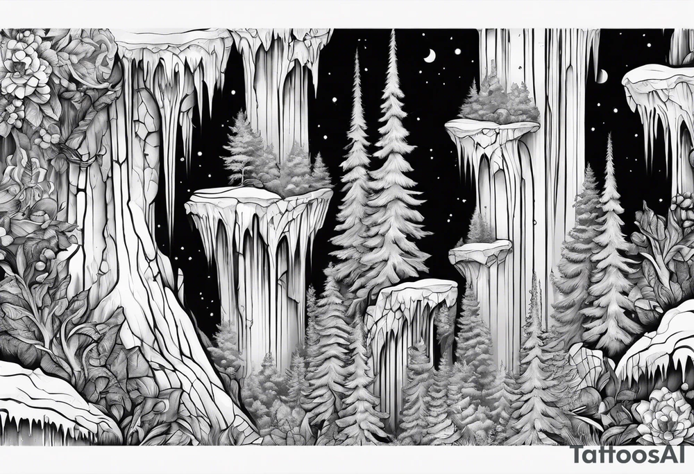 Stalactites tattoo idea
