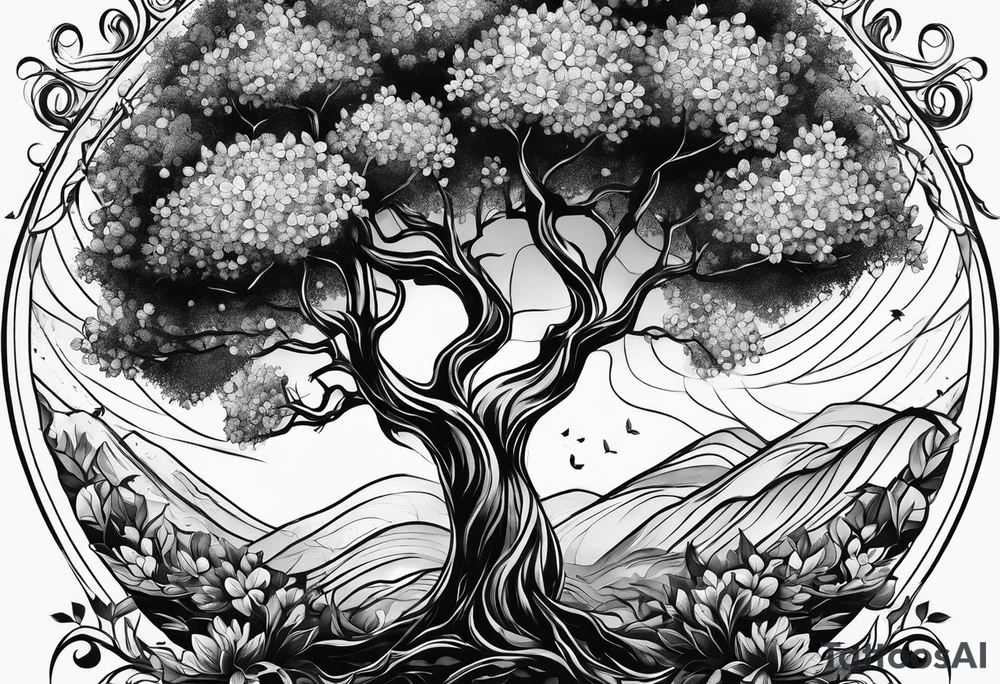 Apple tree tattoo idea