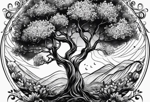 Apple tree tattoo idea