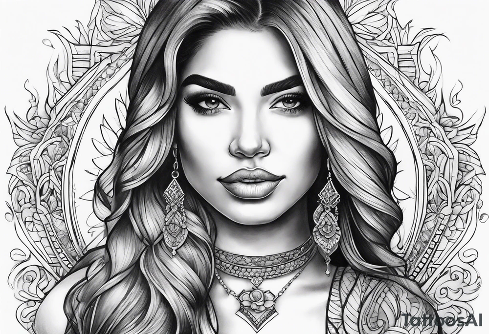 Araceli in cursive tattoo idea