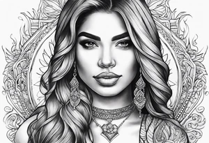 Araceli in cursive tattoo idea