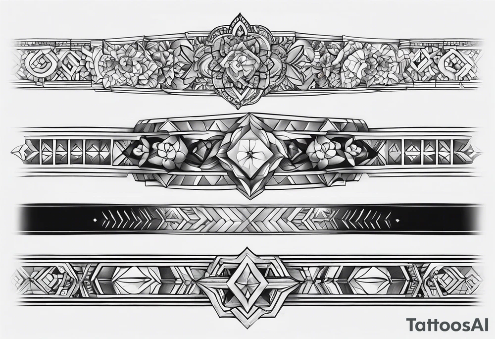 Wrap around the wrist. Look like a bracelet. Incorporate the names Caitlyn Shannon Jacob Walker tattoo idea