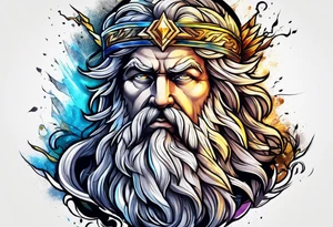 Zeus lightning tattoo idea