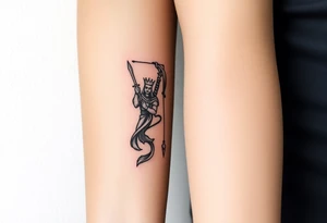 King's card as a warrior, more realistic tattoo idea